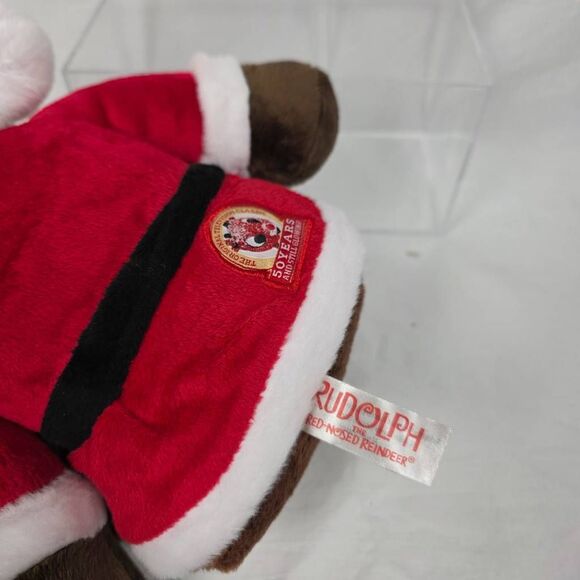 DanDee Rudolph 50th Anniversary Santa Plush Reindeer - Picture 5 of 7